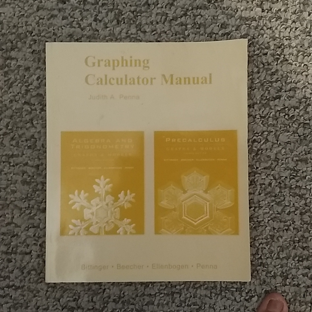 Graphing Calculator Manual for Algebra and Trigonometry: Graphs and Models